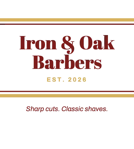 Barbershop bistro stripe apron template