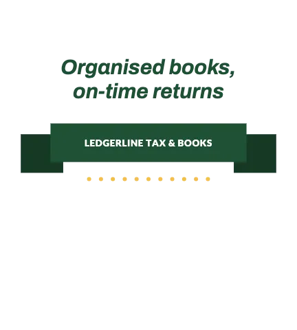 Accounting & tax motto ribbon apron template