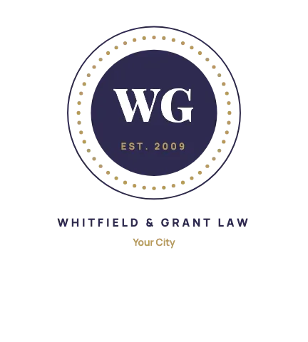 Law firm stitched seal apron template