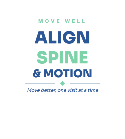 Chiropractic & physio stacked wordmark apron template