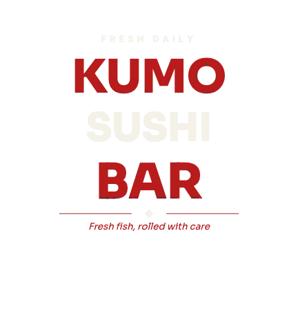 Sushi bar stacked wordmark apron template