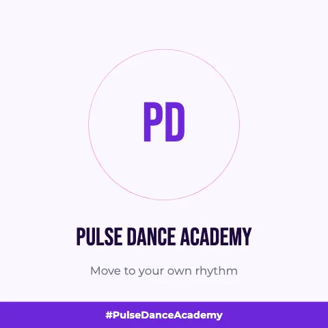 Dance studio logo wall backdrop template