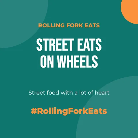 Food truck photo wall backdrop template