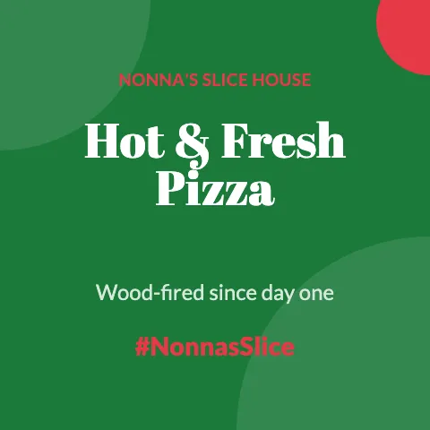 Pizzeria photo wall backdrop template