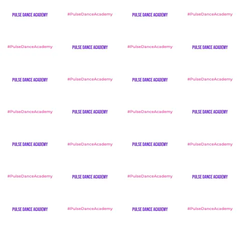 Dance studio step & repeat backdrop template