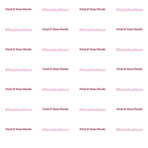 Florist step & repeat backdrop template