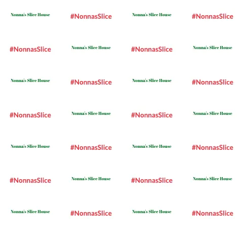 Pizzeria step & repeat backdrop template