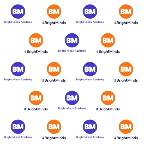 School & education logo tiles backdrop template