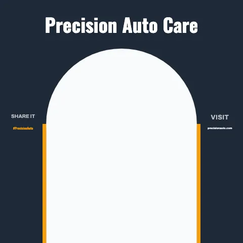 Auto repair arch frame backdrop template
