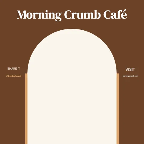 Café & bakery arch frame backdrop template