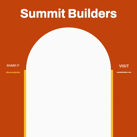 Contractor & construction arch frame backdrop template