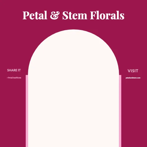 Florist arch frame backdrop template