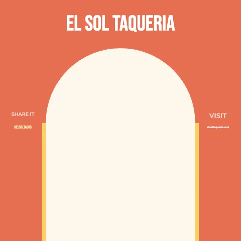 Taqueria arch frame backdrop template