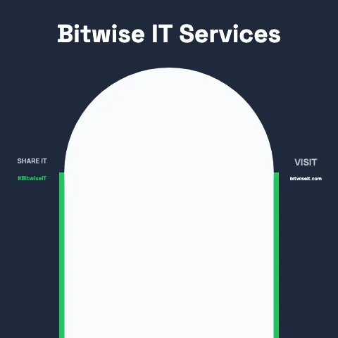 IT & tech services arch frame backdrop template