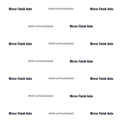 Auto detailing brick repeat backdrop template