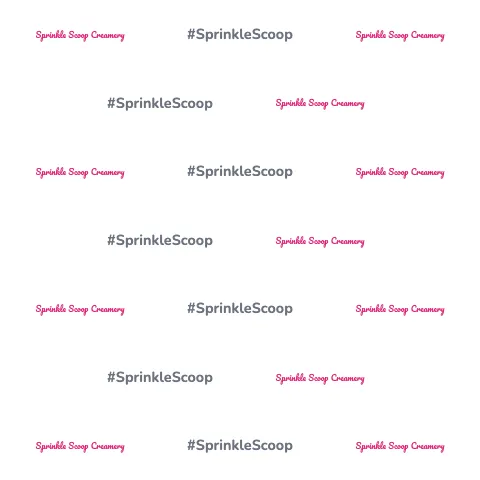 Ice cream shop brick repeat backdrop template