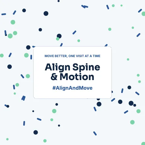 Chiropractic & physio confetti plaque backdrop template