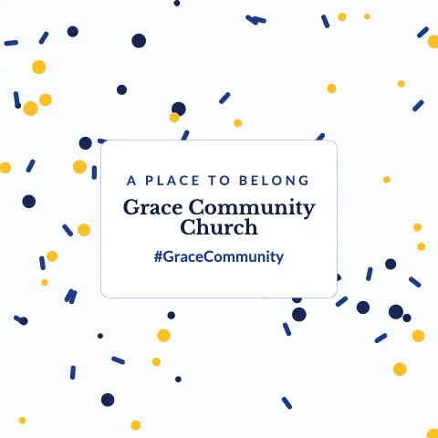 Church & community confetti plaque backdrop template
