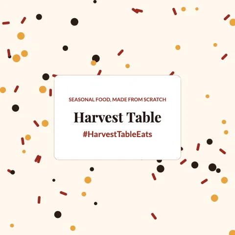 Restaurant confetti plaque backdrop template