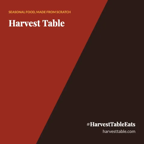 Restaurant diagonal split backdrop template