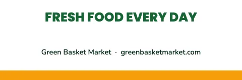 Grocery & market centered banner template