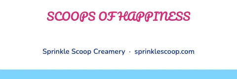 Ice cream shop centered banner template