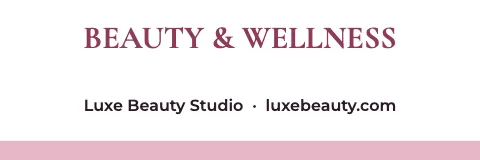 Salon & spa centered banner template