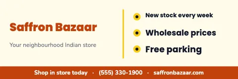 Indian grocery checklist banner template