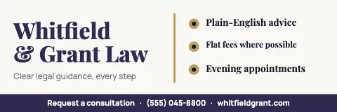 Law firm checklist banner template