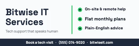 IT & tech services checklist banner template