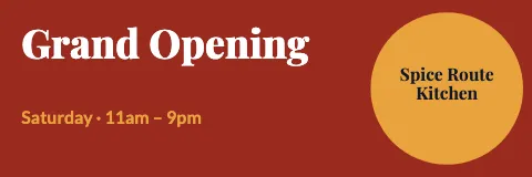 Indian restaurant event banner template