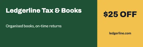 Accounting & tax promo banner template
