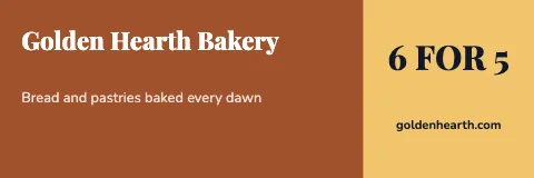 Bakery promo banner template