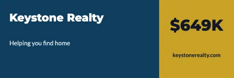 Real estate promo banner template
