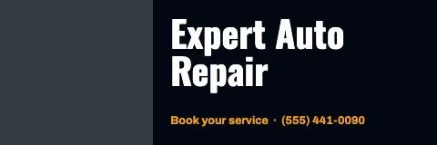 Auto repair split banner template