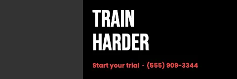 Fitness & gym split banner template