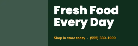 Grocery & market split banner template
