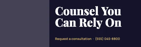 Law firm split banner template