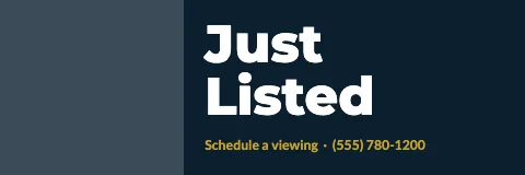 Real estate split banner template