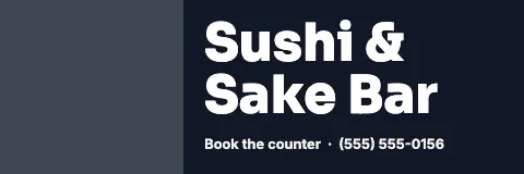 Sushi bar split banner template