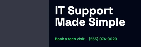 IT & tech services split banner template