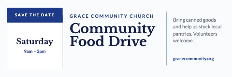 Church & community event date banner template