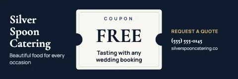 Catering coupon banner template