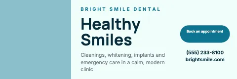 Medical & dental photo & pill banner template