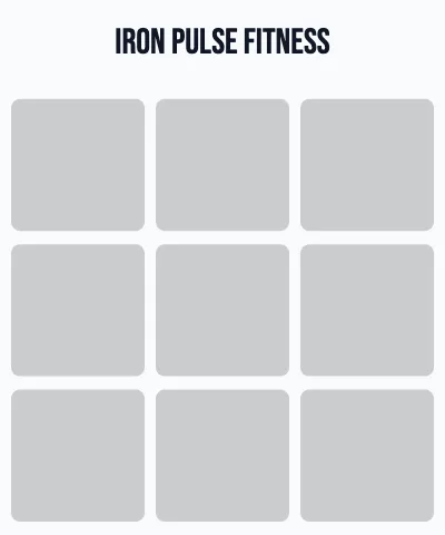 Fitness & gym photo grid blanket template