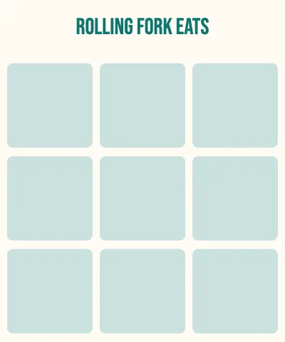 Food truck photo grid blanket template