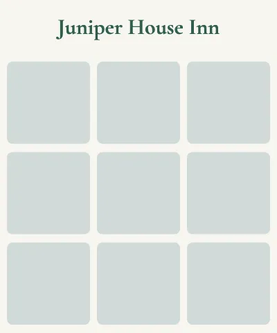 Hotel & B&B photo grid blanket template