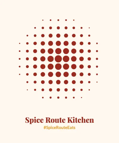 Indian restaurant halftone blanket template