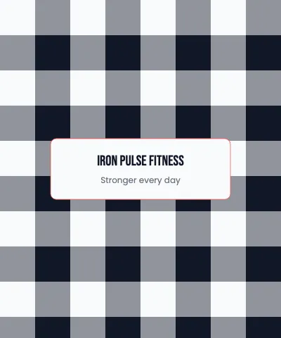 Fitness & gym buffalo check blanket template