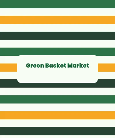 Grocery & market stripes blanket template